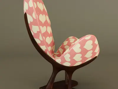 Sweet Heart Chair Free 3D model
