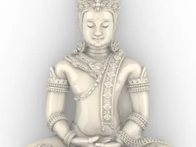 buddha models statue god jewelry 3D print model thai 3D print model