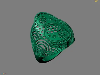 Women Plain Ring Ready STL Models Womens Ring 3d models 3D print model 35