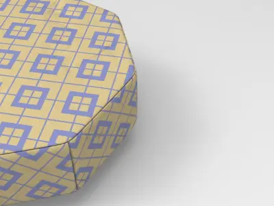 Eig Pouf Low-poly 3D model