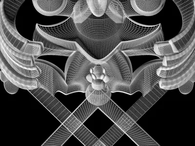 3d model stl wall molding plinth decor for CNC router 3D print model