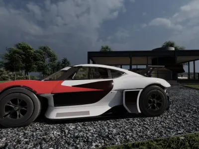 Electric concept Car 3D model