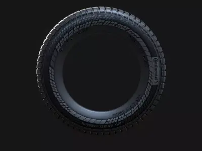 Continental VanContact 4Season  Tire for Vehicles  Low-poly 3D model