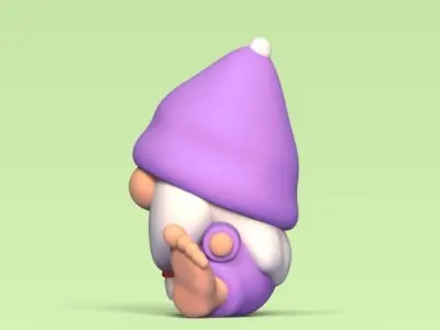 Sitting Gnome 3D print model