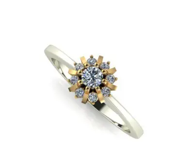 Ring Flower 3D print model