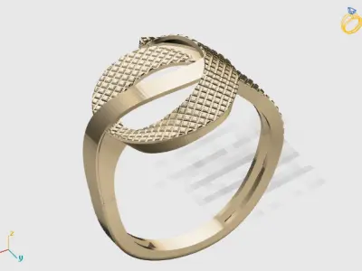 Women Plain Ring STL Models Womens Ring 3dmodels 3D print model 3D print model 57