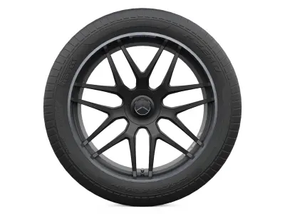 G-Class Wheel Low-poly 3D model