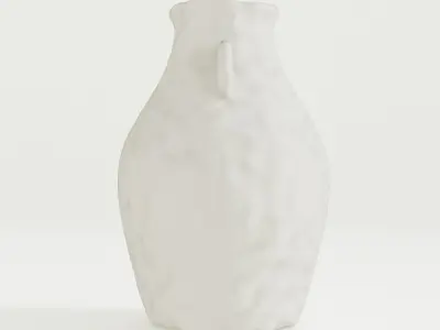 Minimal White Vase 3D model