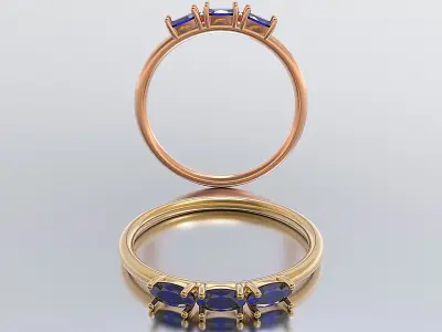 solitaire woman ring 3D print model purchase