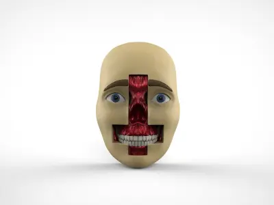Halloween Mask Wall Decoration 3D print model