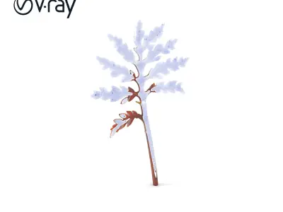 Leaf Branch Ornamental Model Pack Low-poly 3D model