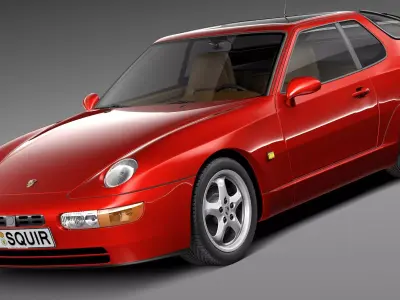 Porsche 968 1991-1995 3D model