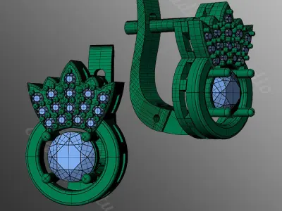 Earrings od81 3D print model
