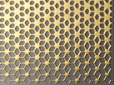 Panel lattice 5 3D model