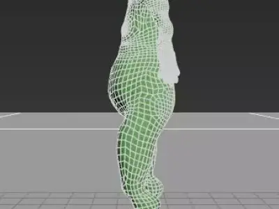 3D karekter model  biped animasyonlu 3D model