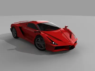 Supercar one 3D model