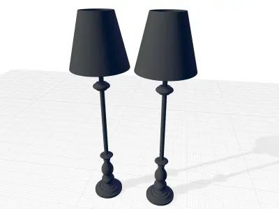 Bladon Resin Buffet Lamp 3D model