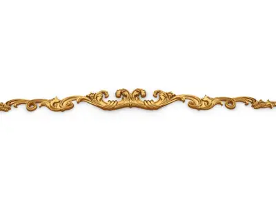 Classic carved decor ornament 408 3D model