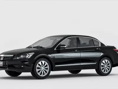 Honda Accord 2011 Low-poly 3D model