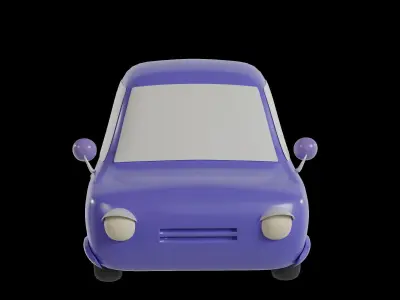 Car cartoon Character  3D model