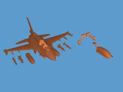 F16 block52 3D print model