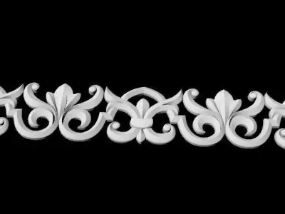 Central decor ornament for furniture 3D model 145
