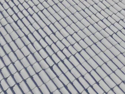 Mediterranean Clay Shingle Roof  Texture