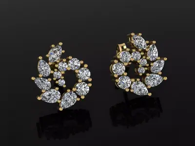 Earrings 28 3D print model purchase