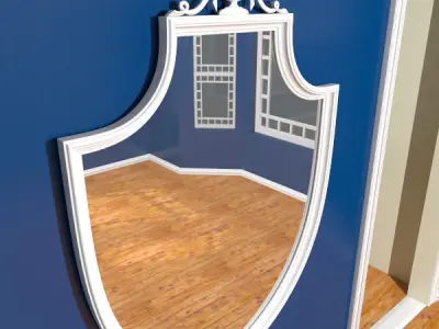 Antique Mirror 3D model