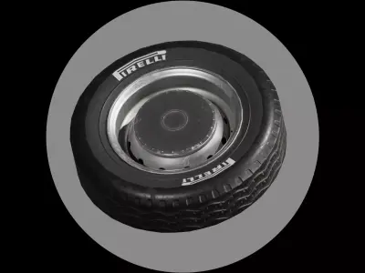 Car Wheel  Model And Texture Low-poly 3D model