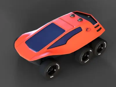 DUNE BUGGY Low-poly 3D model