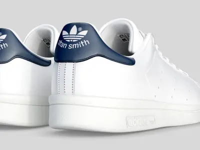 adidas stan smith blue 3D model