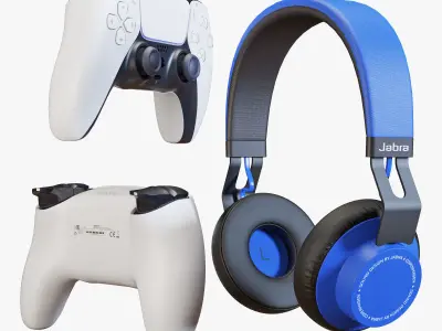 Kids room decor set 001 3D model