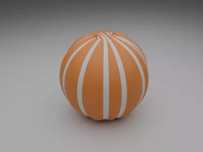 Future Modern Basketball Low-poly 3D model