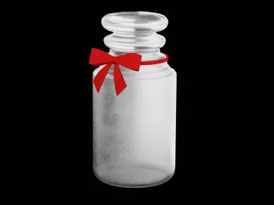 Christmas Jar Low-poly 3D model