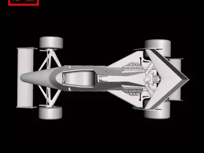 Formula 1 - Tyrrell 012 Boomerang F1 1985 3D print model