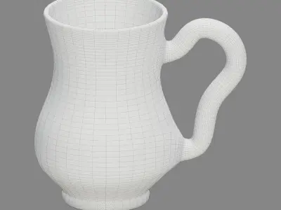 Turkish Porcelain Mug 3D model