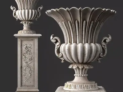 Roberto Giovannini Vase Art 531 PBR Low-poly 3D model