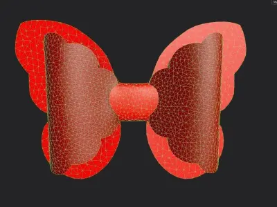 Bow 03 Low-poly 3D model