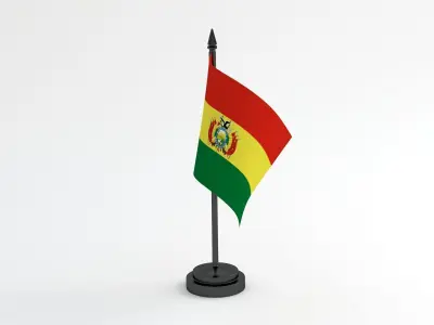 Table Flag Bolivia 3D model
