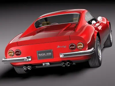 Ferrrai Dino 246 GT 1969 3D model