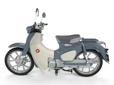 Honda Super Cub C125 Low-poly 3D model