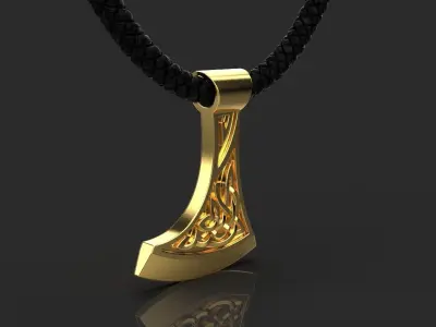 Axe pendant model 623 3D print model