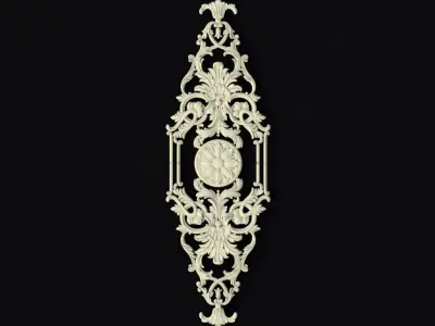 dekor ornate gold design 3D model