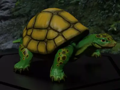 3D Turtle Low-poly 3D model