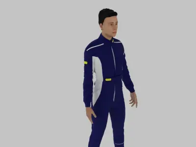 Race Driver Low-poly 3D model purchase