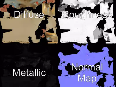 Elegant Cream Suit model pack Low-poly 3D model