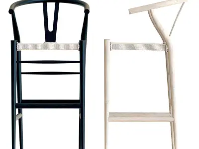 Crate and Barrel - Crescent Bar Stool 3D model
