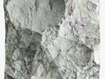 504-RockPanel piece of rock 3D model