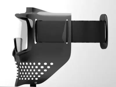 Paintball Facemask - Type 1 3D model